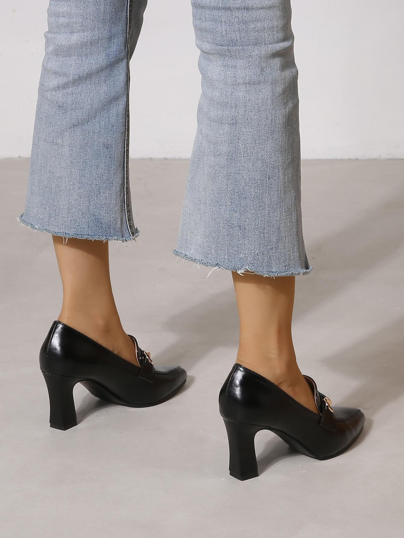 SHEIN CZARNE CZÓŁENKA OBCAS SZPIC S06__38