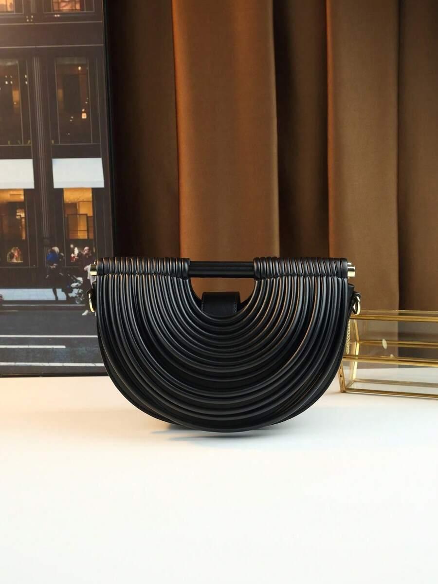 SHEIN CZARNA TOREBKA IMITACJA SKÓRY S07__19X29CM