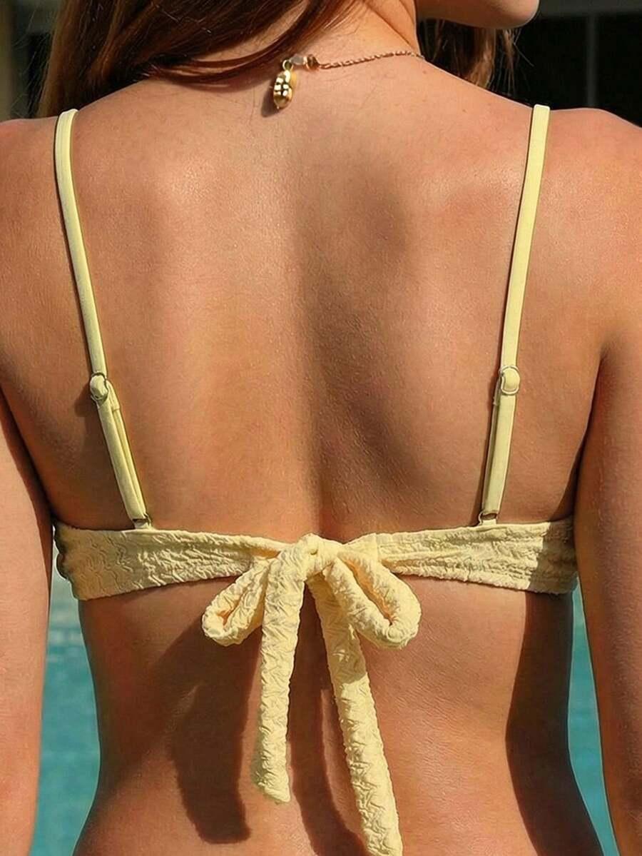SHEIN ŻÓŁTA GÓRA OD BIKINI S09__L