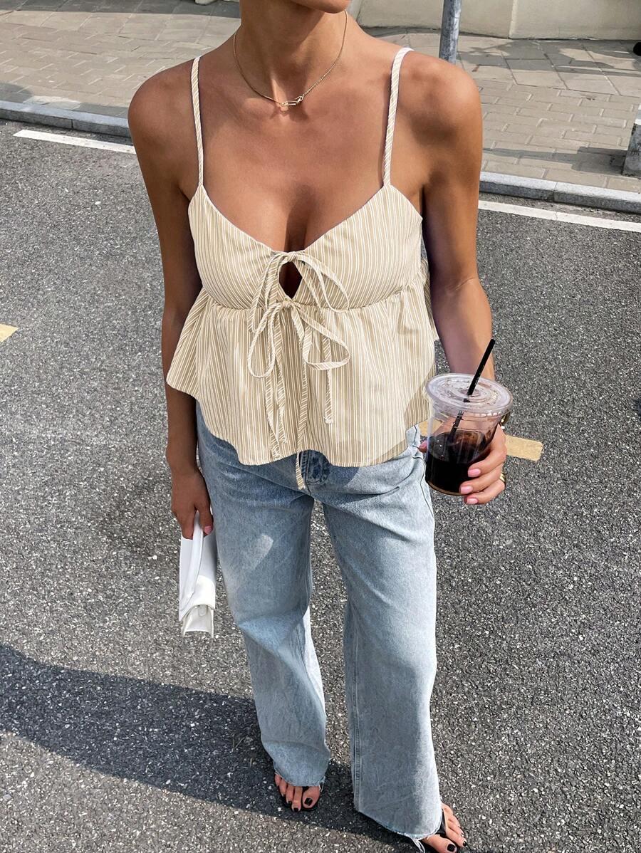 SHEIN TOP PASKI WIĄZANIE S06__S