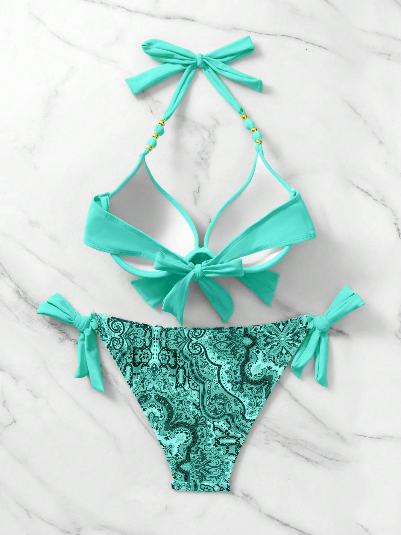 SHEIN DWUCZĘŚCIOWY KOSTIUM KĄPIELOWY BIKINI