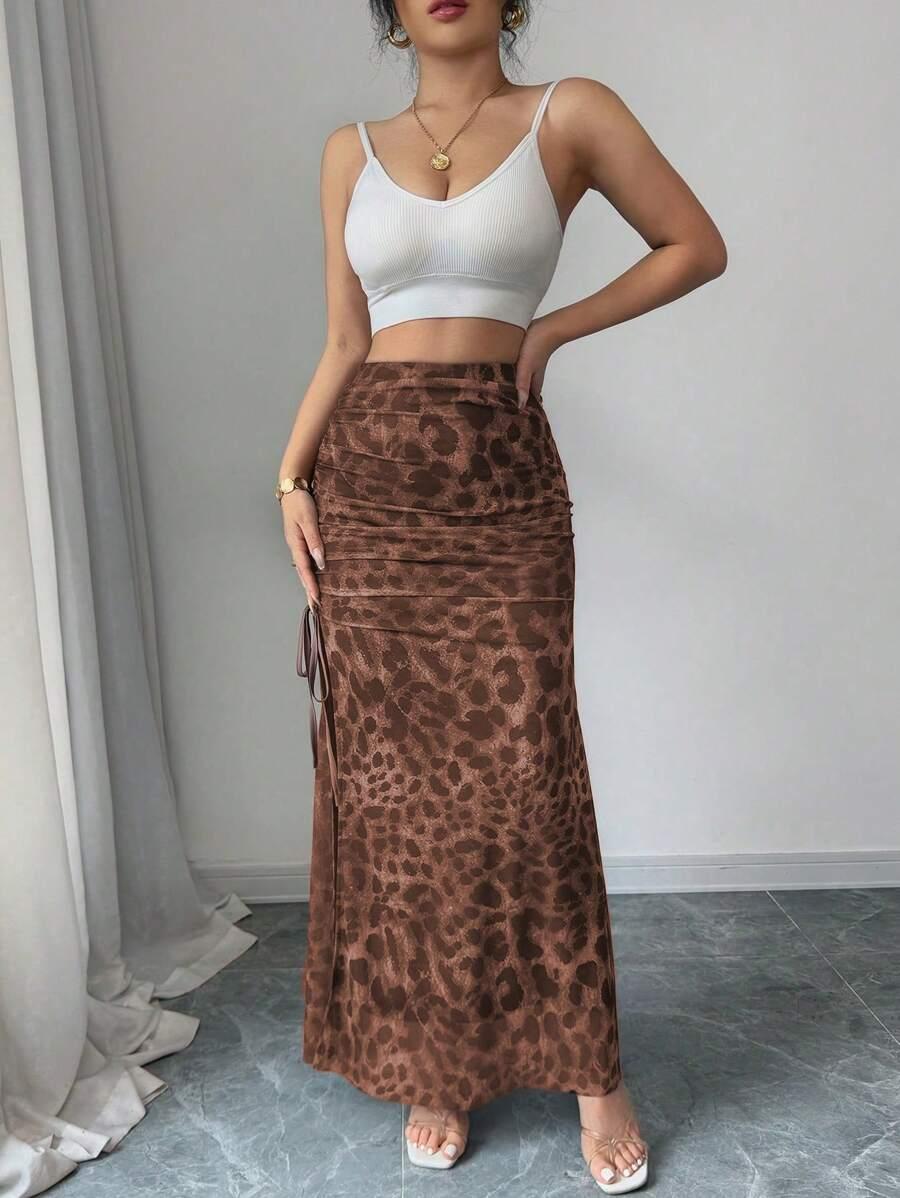 RAFFERIZA SPÓDNICA ROZCIĘCIE ANIMAL PRINT S06__L