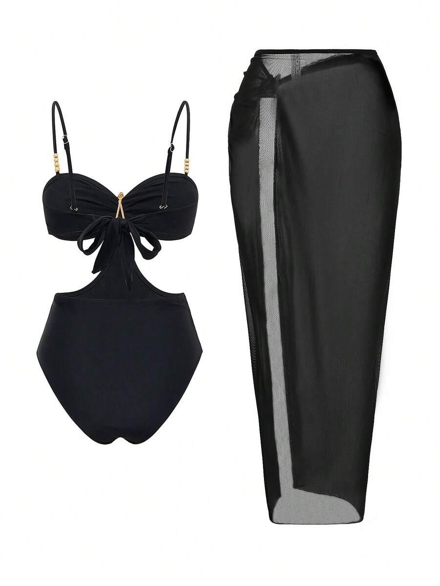 SWIM OASIS JEDNOCZĘŚCIOWY STRÓJ KĄPIELOWY SARONG KOMPLET S09__XL