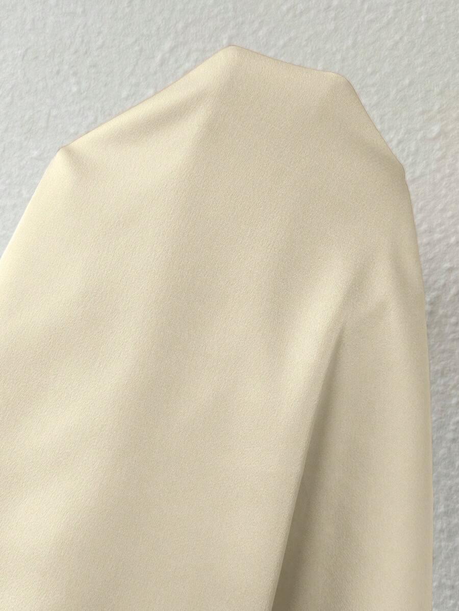SHEIN KREMOWY TOP ODKRYTE RAMIONA S06__XS