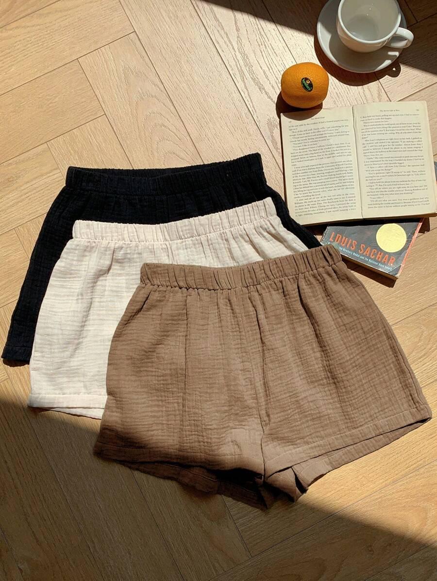 SHEIN BAWEŁNIANE SPODENKI 3-PACK S06__S