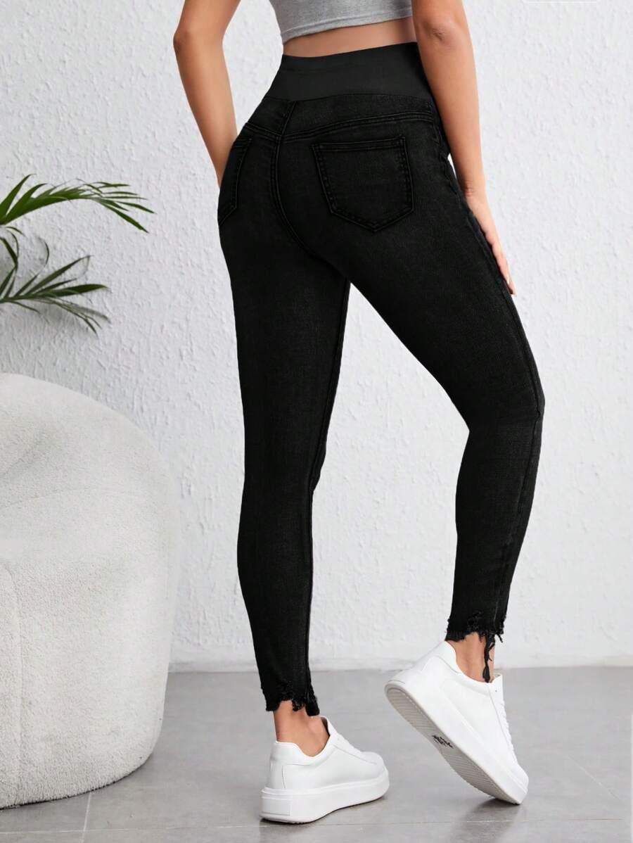SHEIN CZARNE SPODNIE JEANS S06__XXL