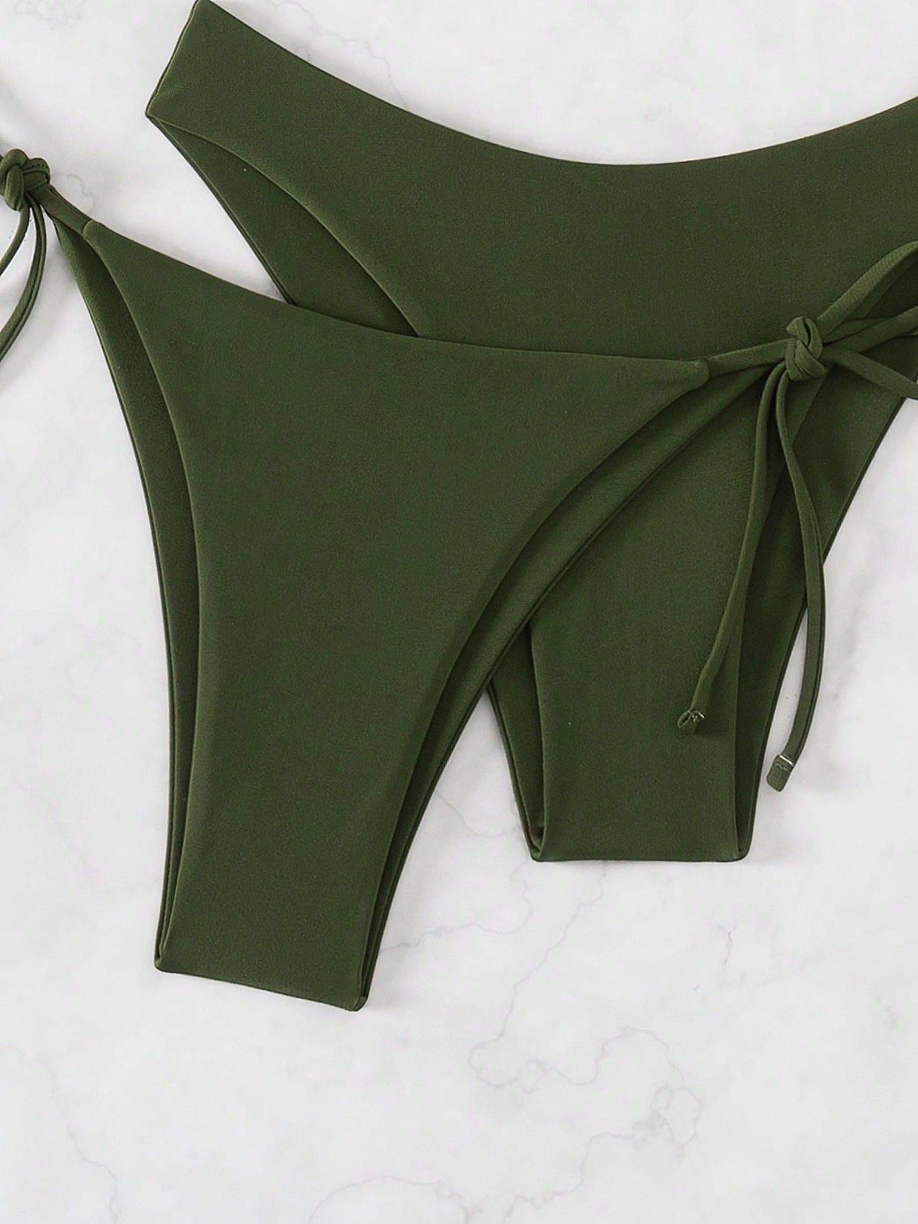 SHEIN TRZYCZĘŚCIOWY KOMPLET BIKINI S09__L