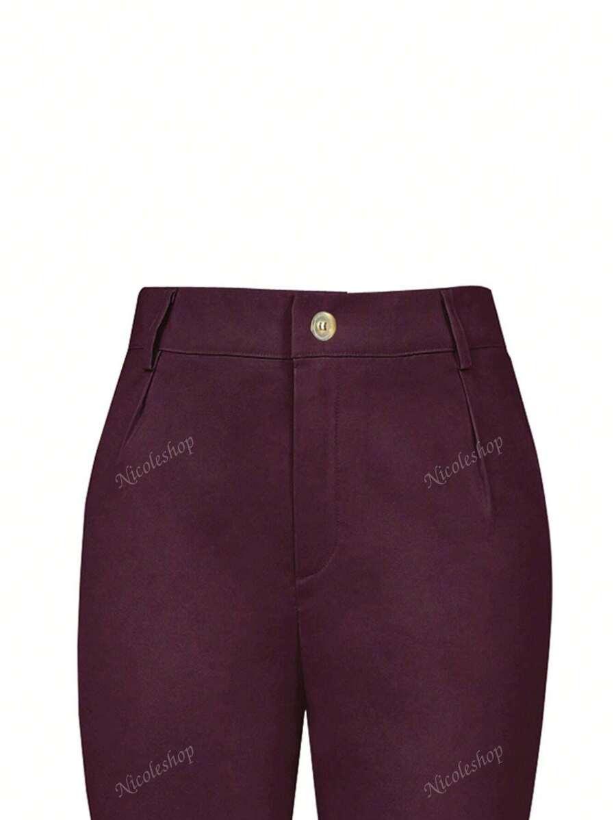 SHEIN BORDOWE SPODNIE CASUAL S06__XL