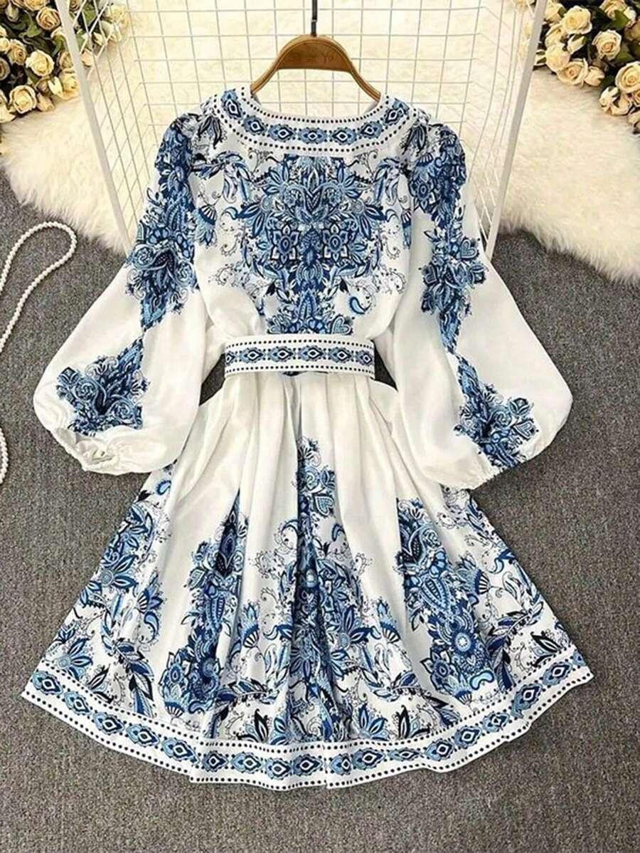 SHEIN MINI SUKIENKA DŁUGI RĘKAW S06__XS