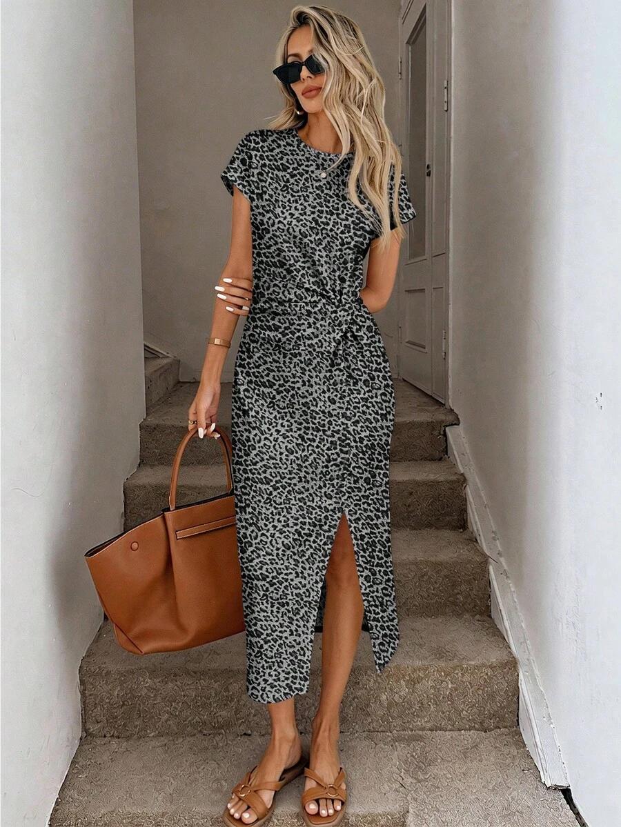 SHEIN SUKIENKA ANIMAL PRINT S09__L
