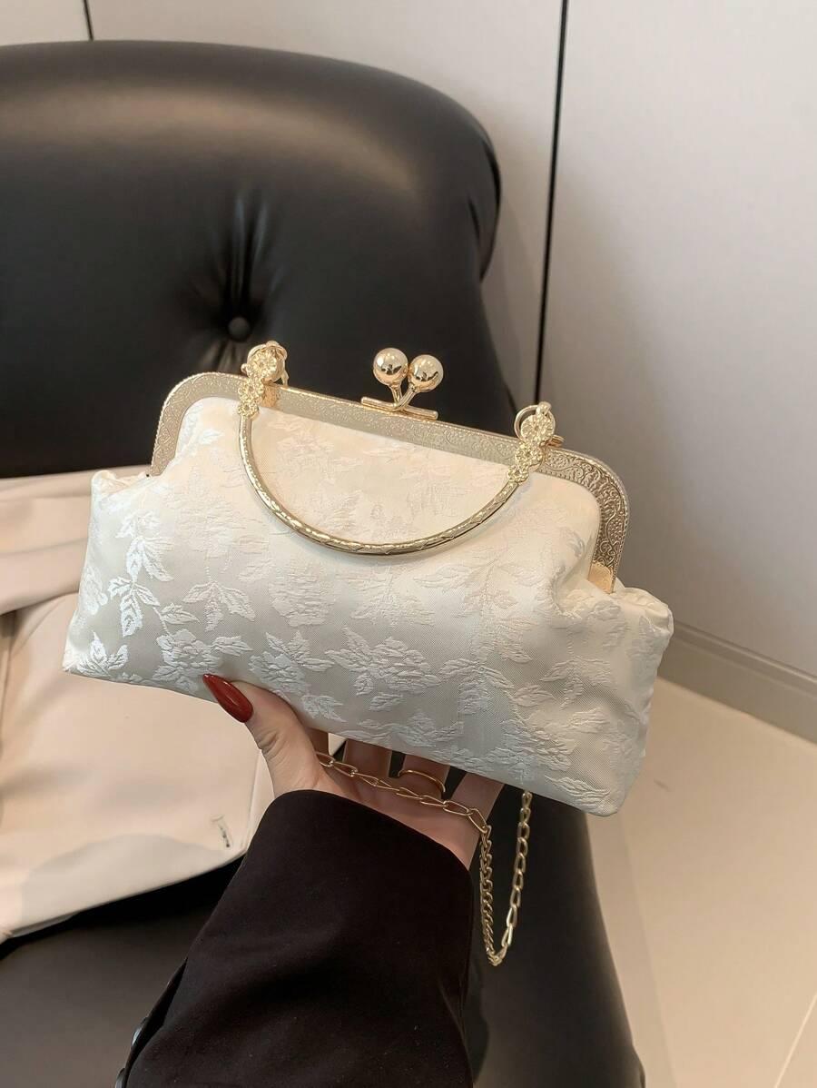 SHEIN BIAŁA TOREBKA ZDOBIENIE S07__24X15X7