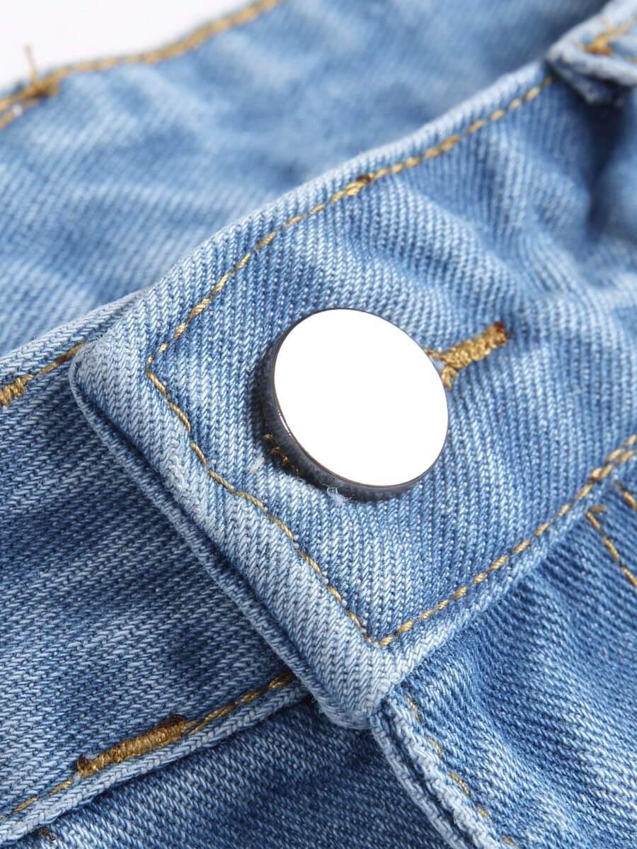 SHEIN NIEBIESKIE SPODENKI JEANS S06__S