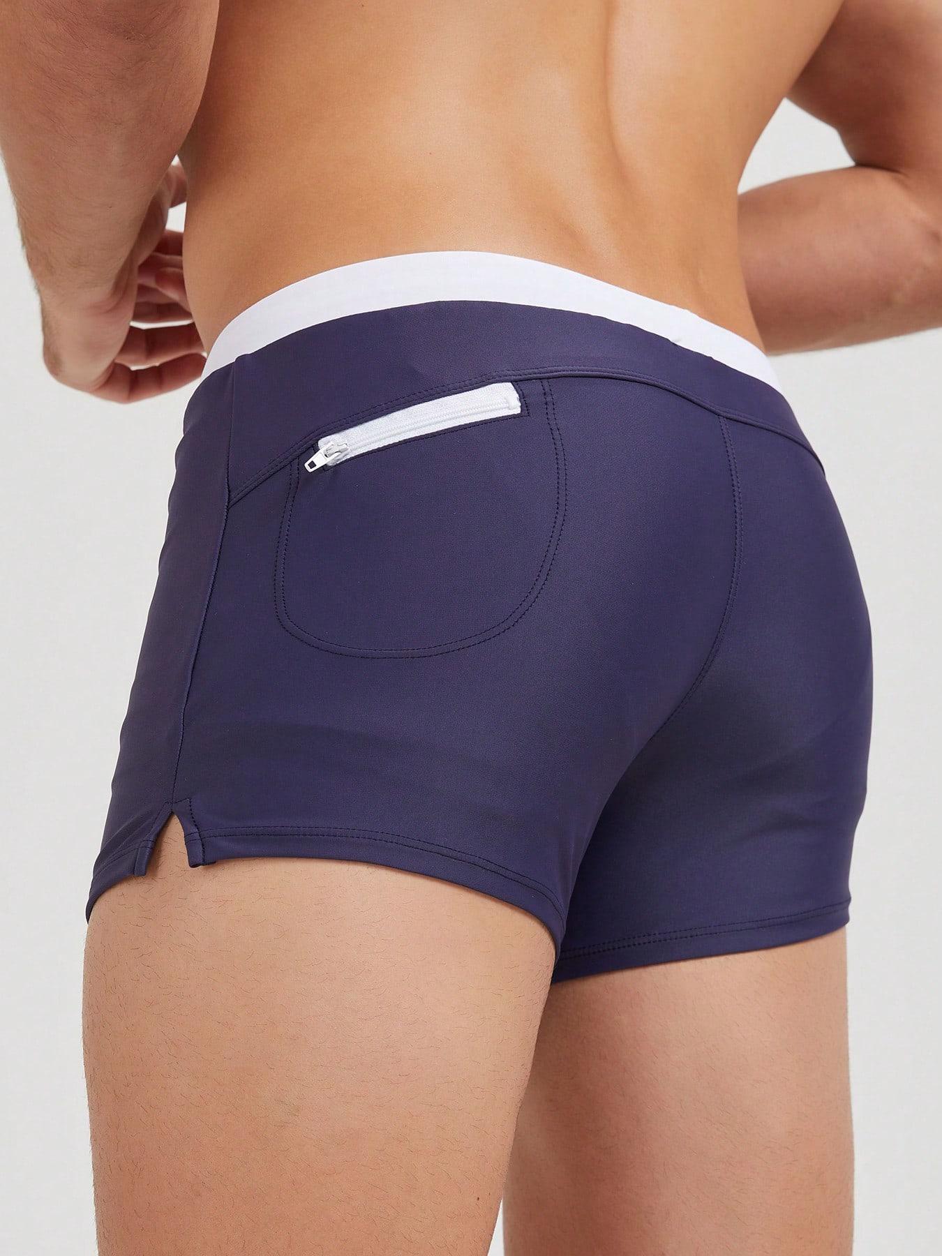 SHEIN WIĄZANE GRANATOWE KĄPIELÓWKI S09__M