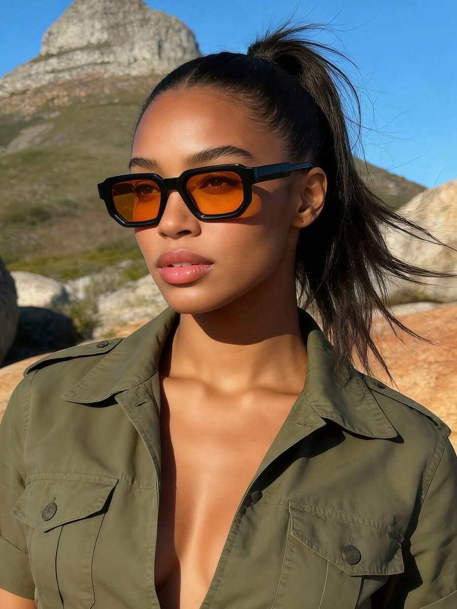 SHEIN CZARNE OKULARY PRZECIWSŁONECZNE S07
