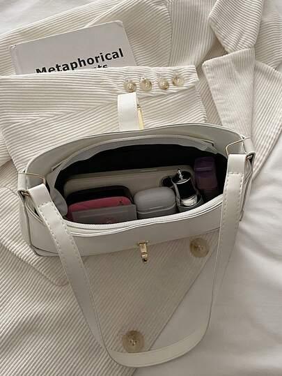SHEIN BIAŁA TOREBKA NA RAMIĘ S07__15X25