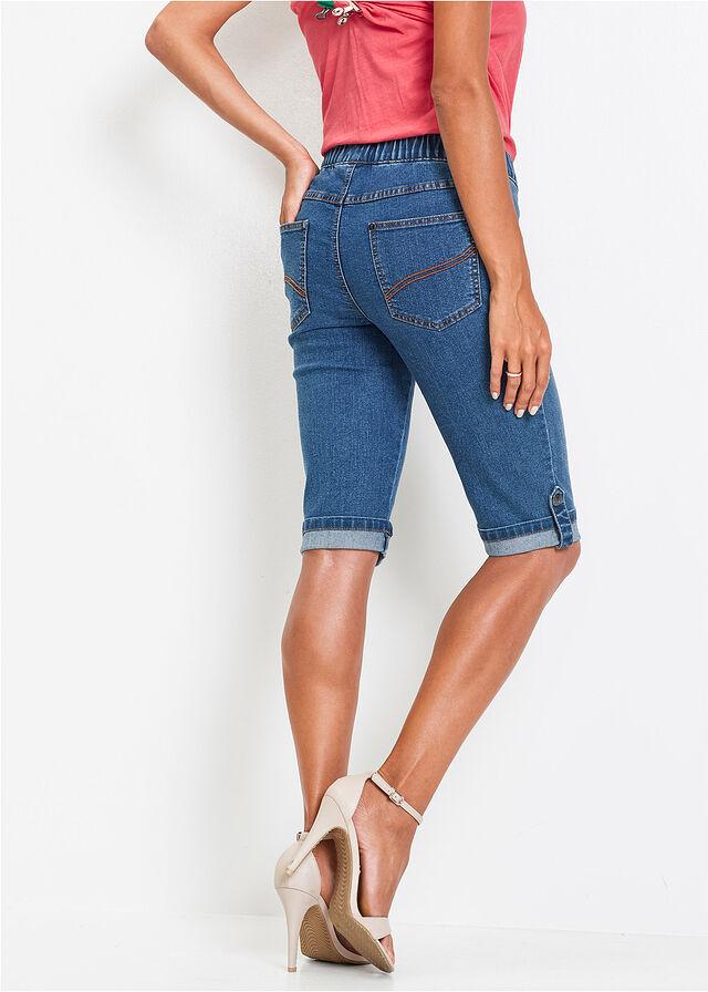 NIEBIESKIE SPODENKI JEANS BERMUDY SB6__S