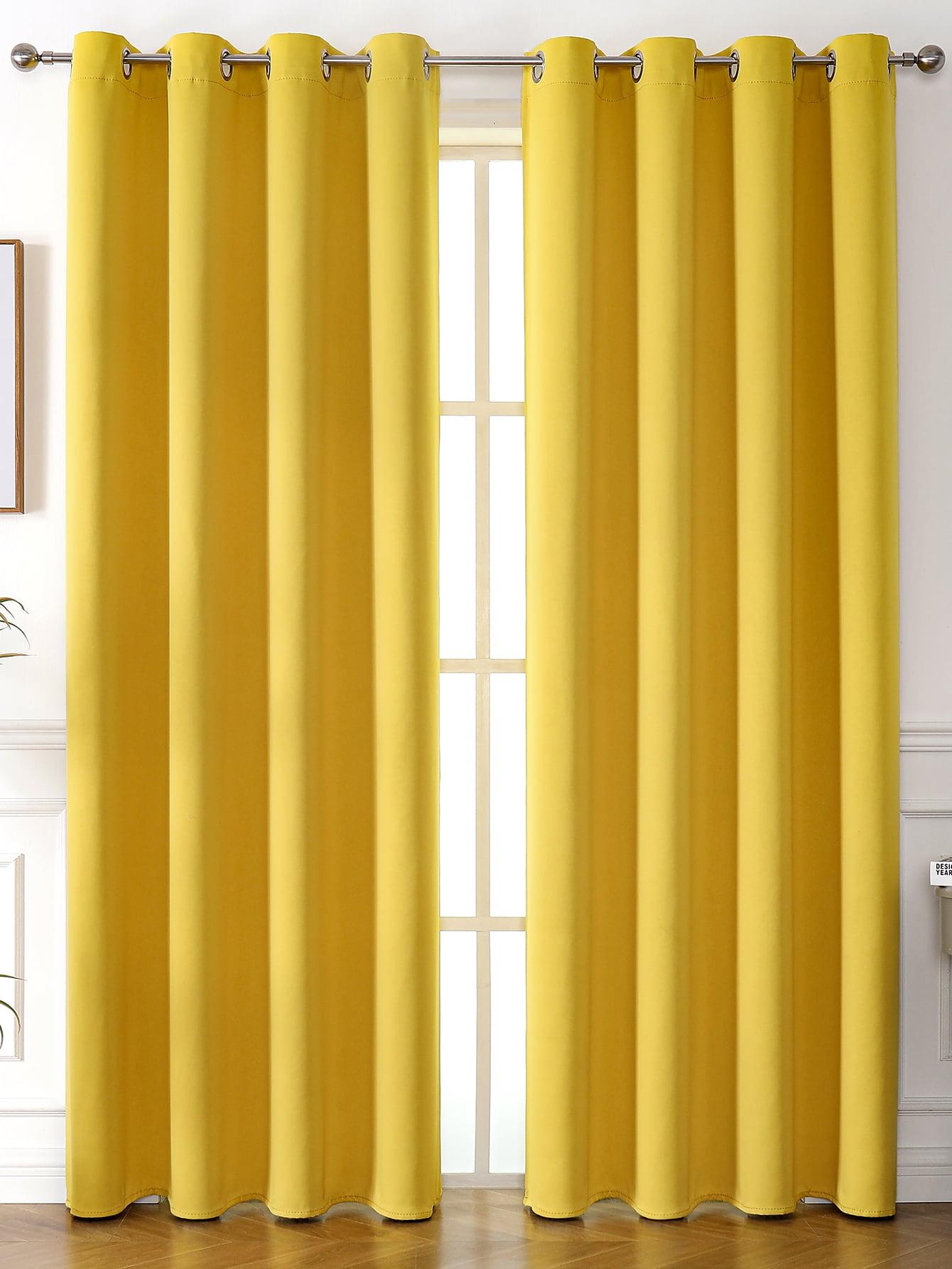 SHEIN ŻÓŁTA ZASŁONA 1-PACK S07__132X183CM