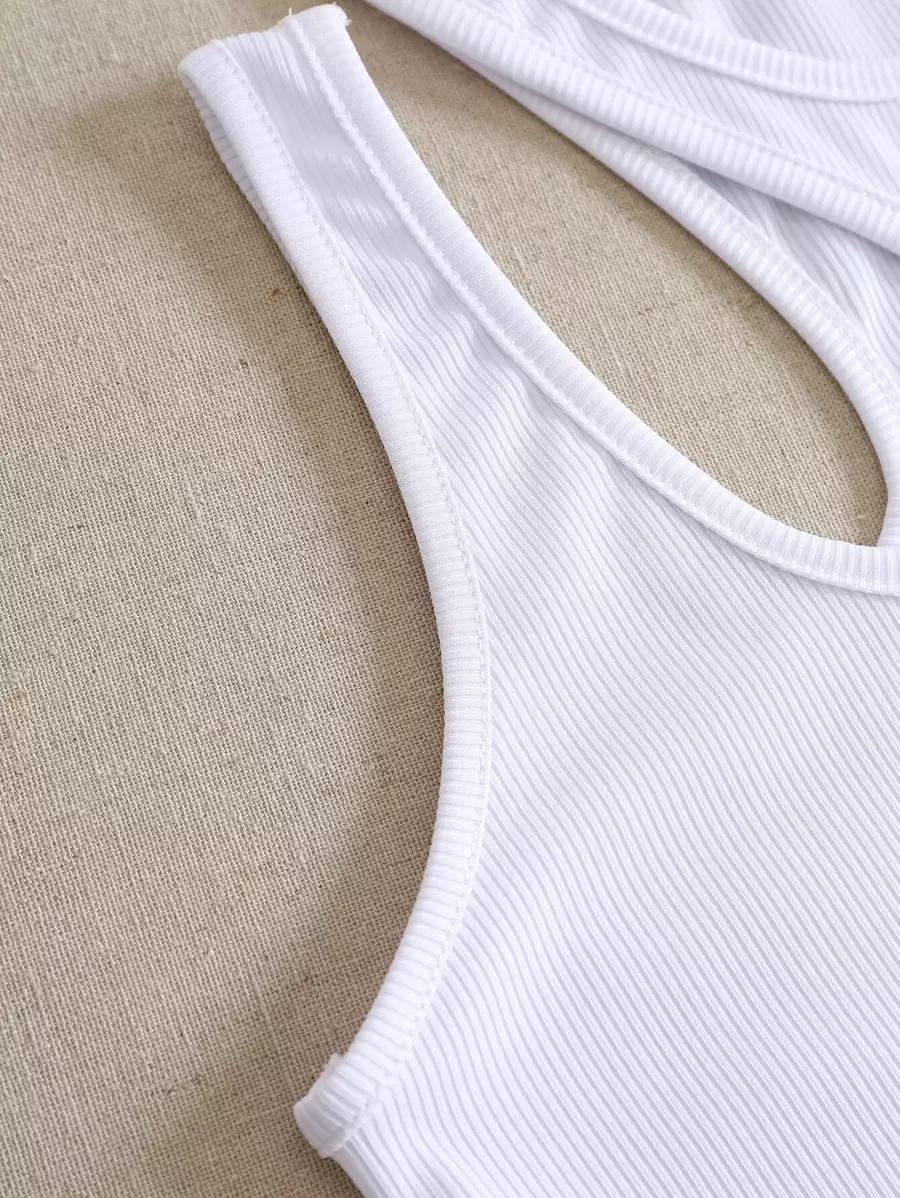 SHEIN BIAŁY ASYMETRYCZNY TOP S06__XL