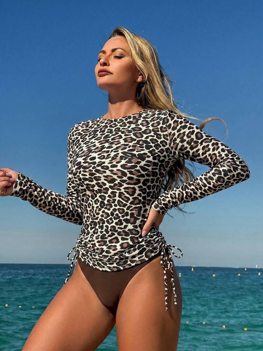 SWIM LUSHOIRE DWUCZĘŚCIOWY STRÓJ KĄPIELOWY LEOPARD PRINT S09__L