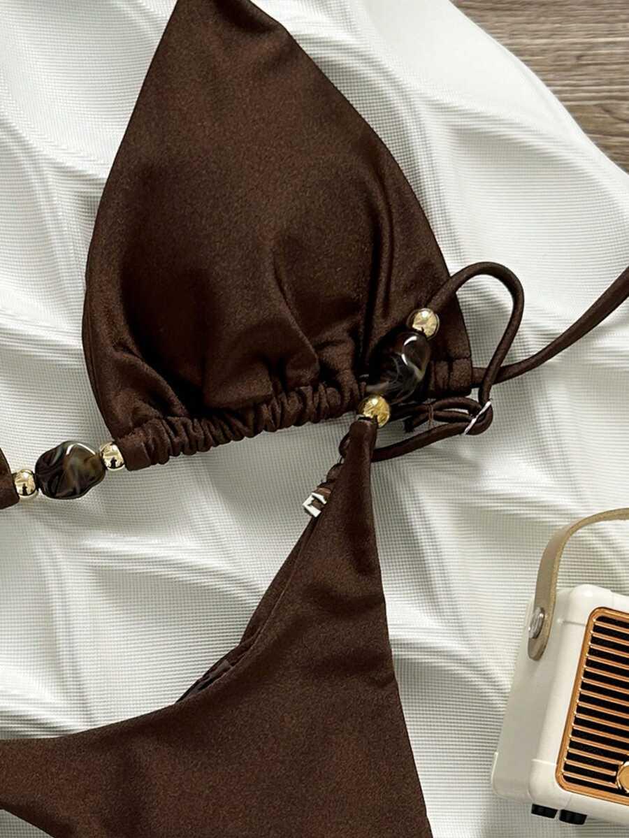 SWIM VCAY BRĄZOWY DWUCZĘŚCIOWY STRÓJ KĄPIELOWY S09__S