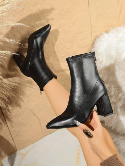 SHEIN CZARNE BOTKI OBCAS W01__36,5