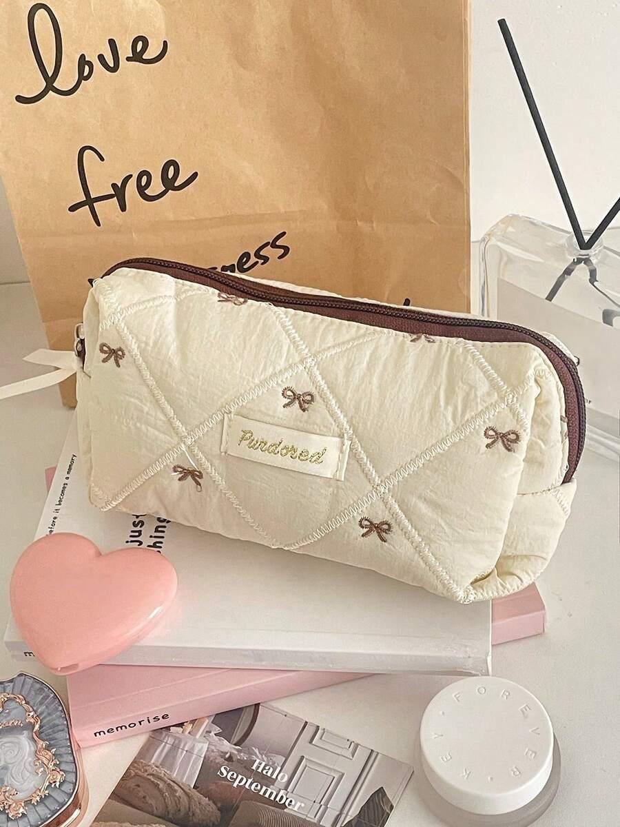 SHEIN KOSMETYCZKA WZÓR KOKARDY 3 SZTUKI S07__16X25X15
