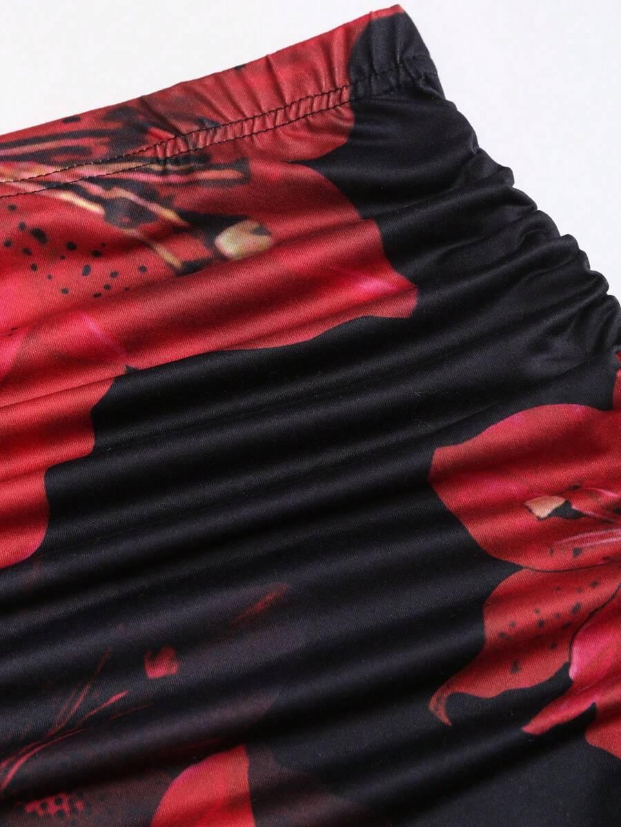 SHEIN MAXI SPÓDNICA MARSZCZENIE S06__M