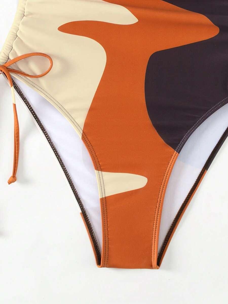 SHEIN JEDNOCZĘŚCIOWY STRÓJ KĄPIELOWY WZÓR S09__L