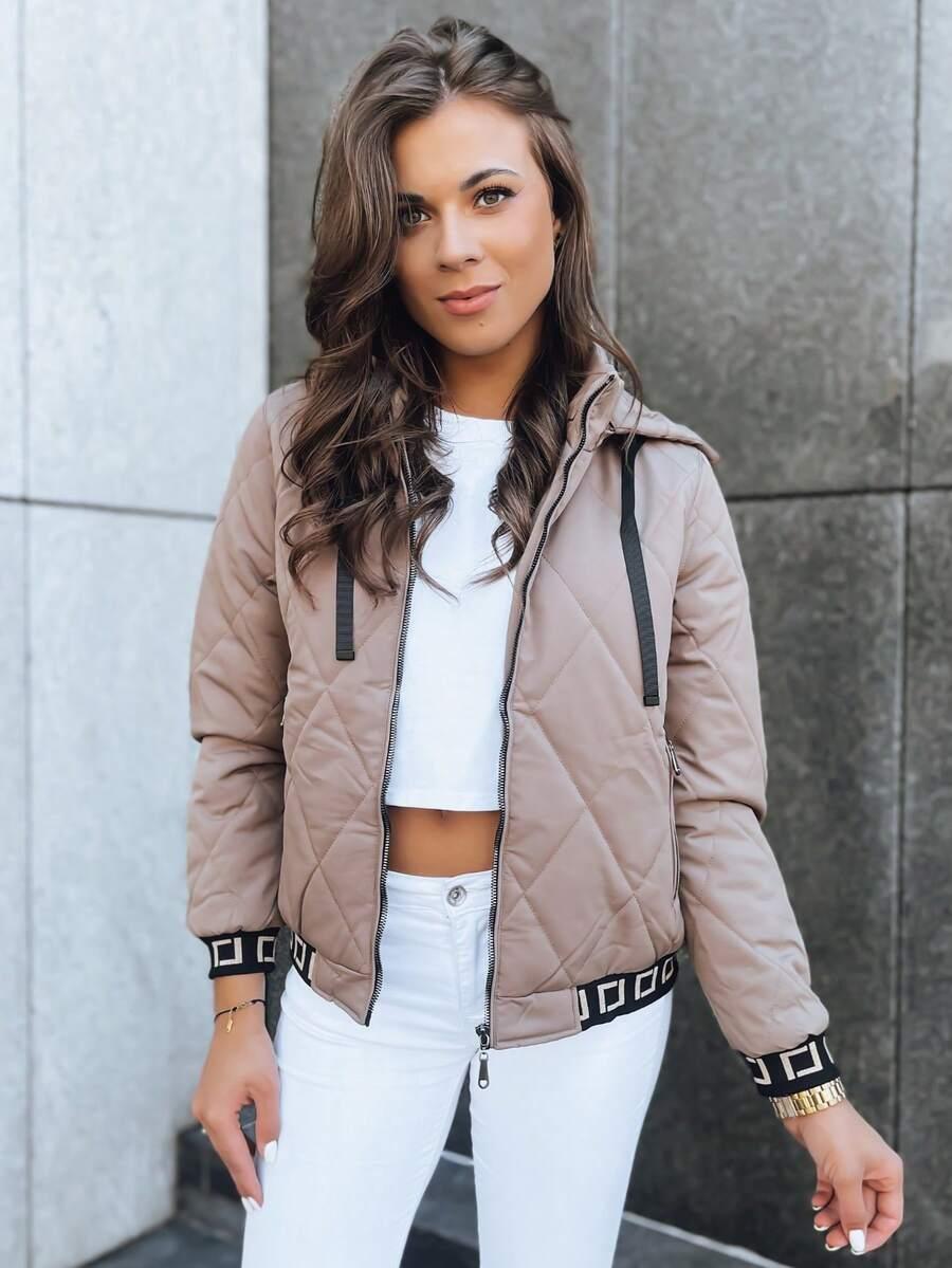 SHEIN BRĄZOWA KURTKA ZAMEK W01__XL