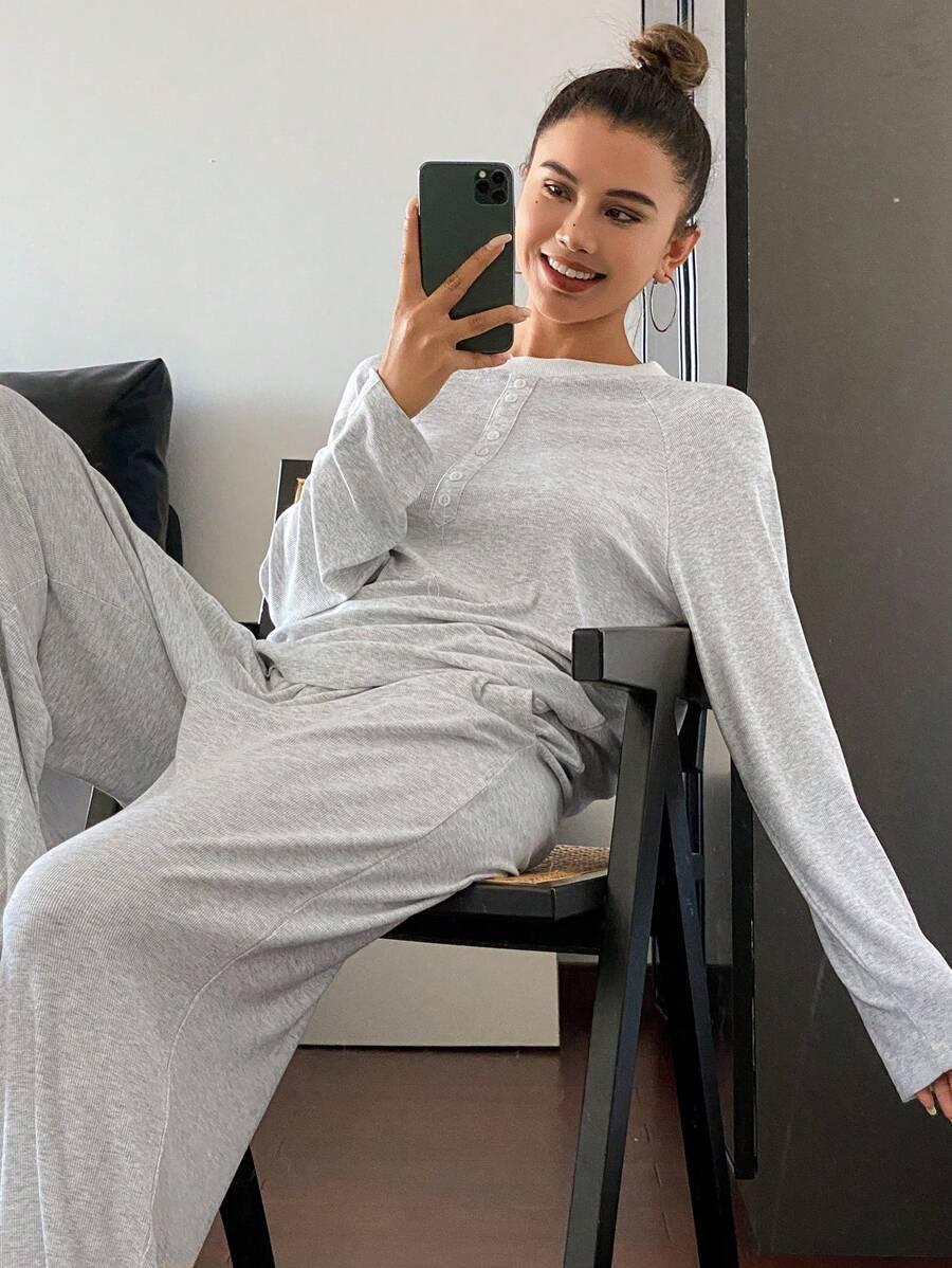 LIVESSO SZARE PIŻAMOWE SPODNIE S06__XL