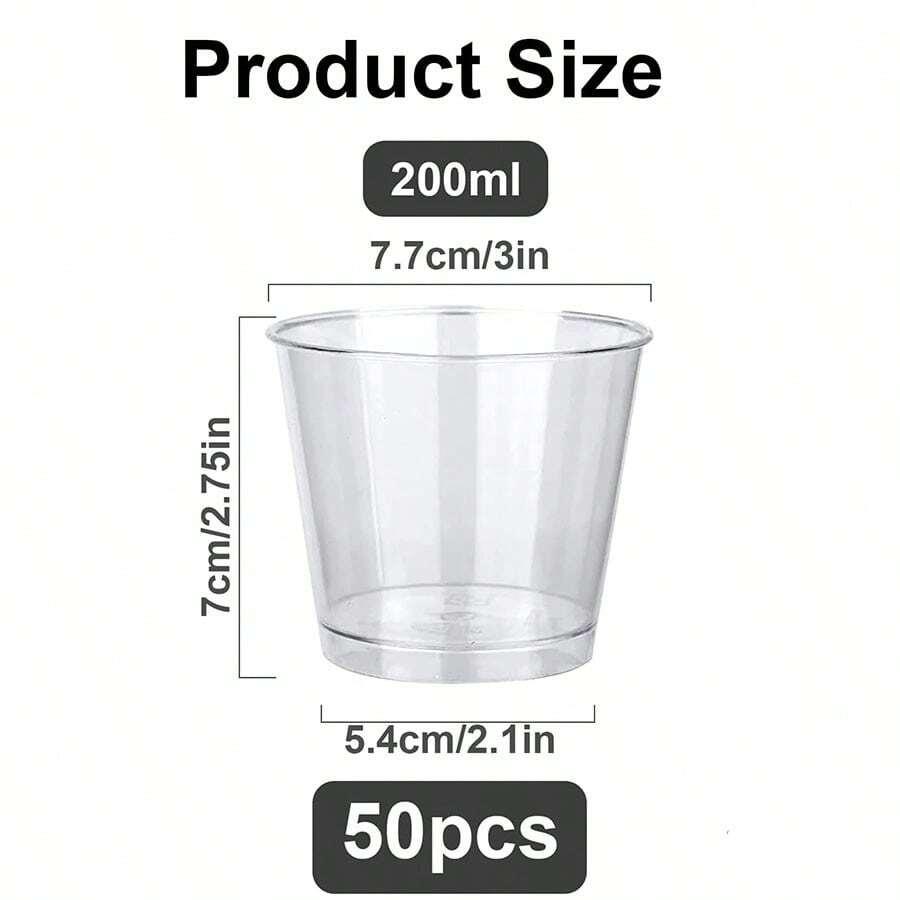 SHEIN PLASTIKOWE POJEMNIKI NA DESERY 25-PACK S07__210ML
