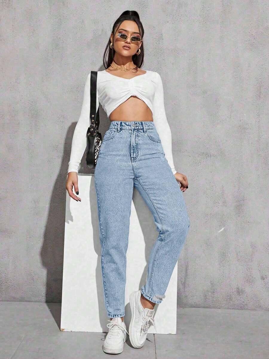 EURMUSE SPODNIE JEANS PRZETARCIA S06__S