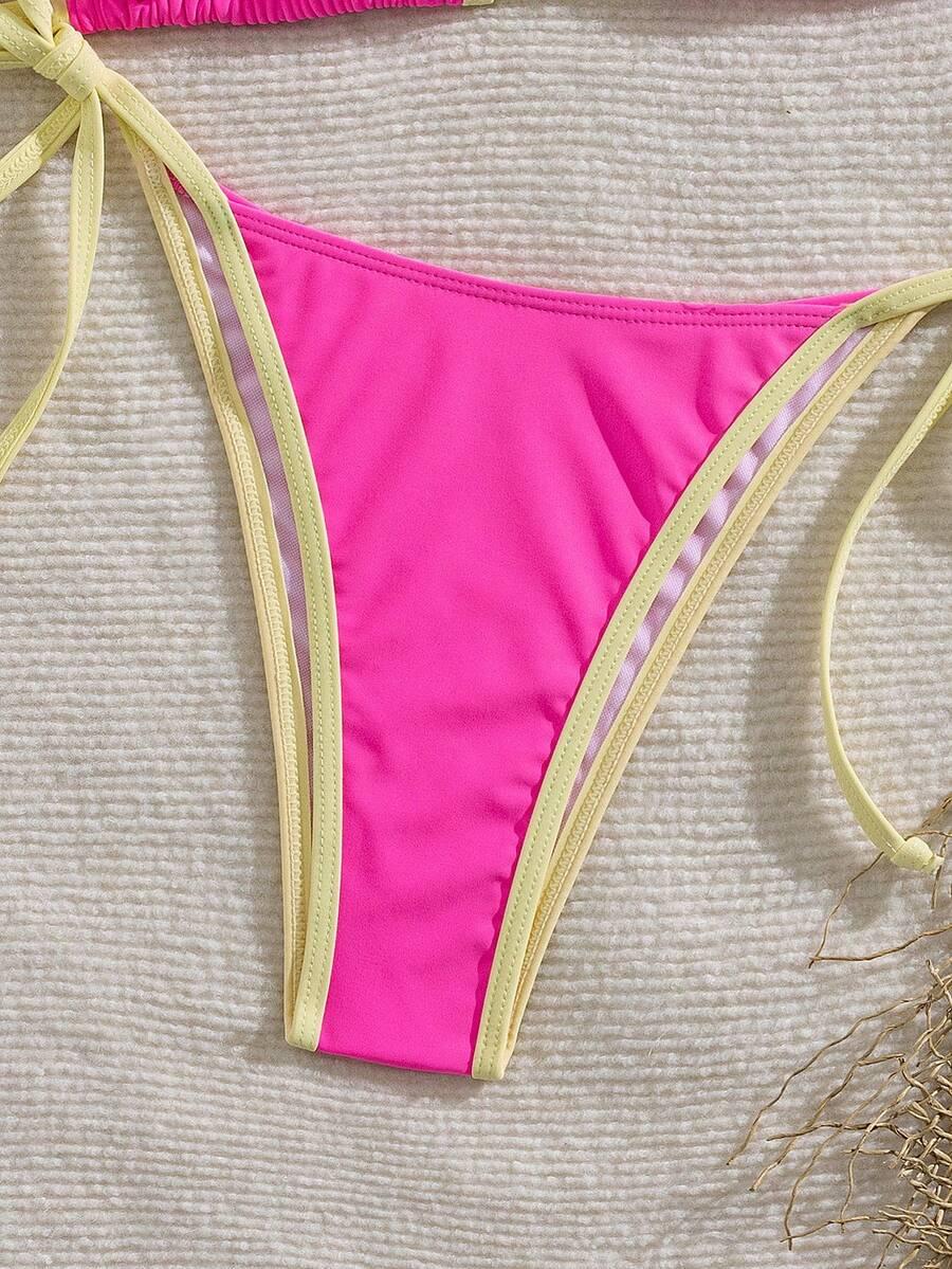 SHEIN DWUCZĘŚCIOWY STRÓJ KĄPIELOWY S09__L