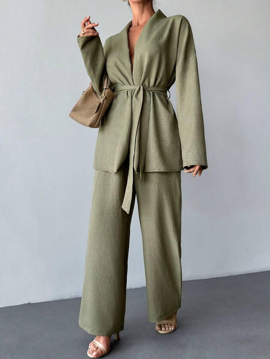 SHEIN KOMPLET BLUZA SPODNIE S06__S