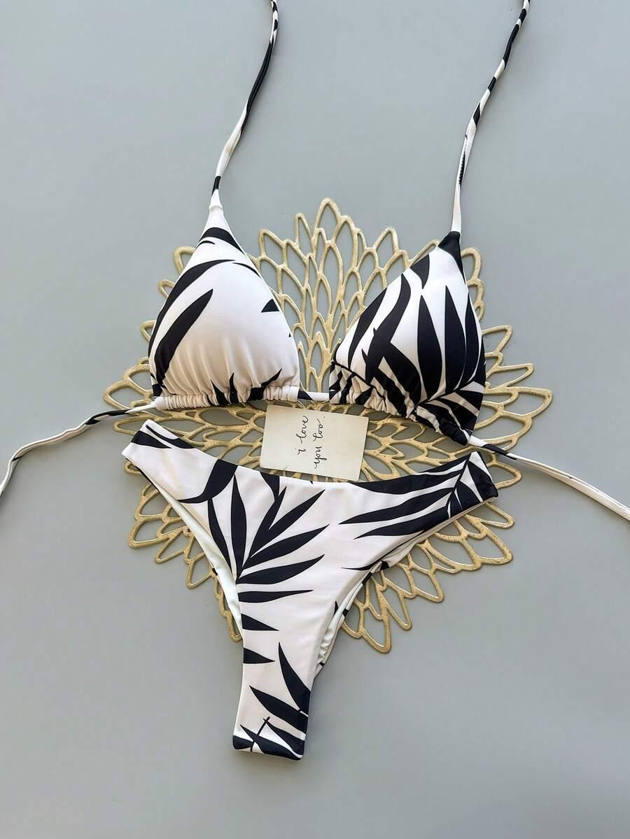 SHEIN DWUCZĘŚCIOWY STRÓJ KĄPIELOWY S09__L