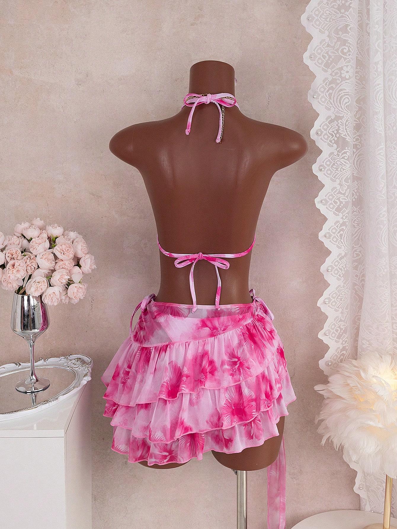 SHEIN DWUCZĘŚCIOWY STRÓJ KĄPIELOWY S06__XS