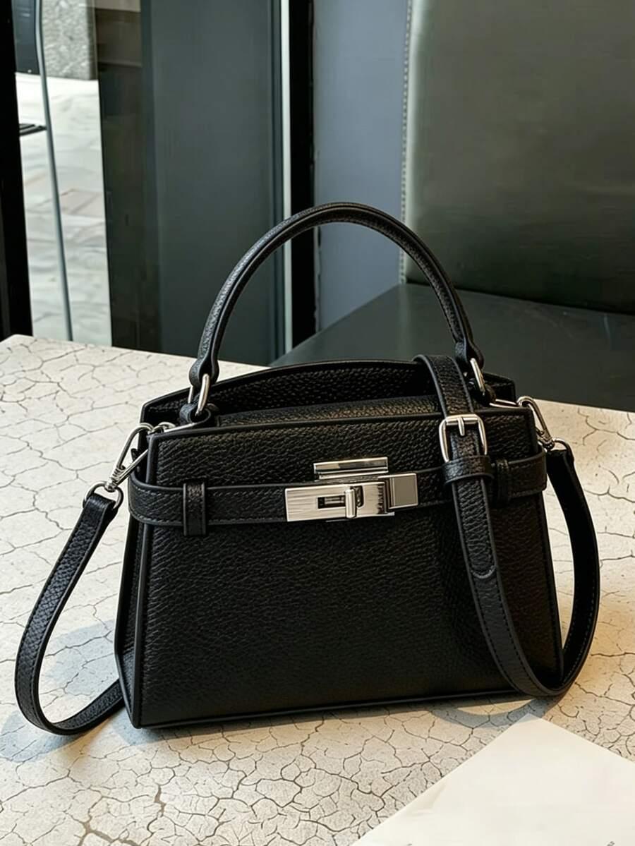 SHEIN CZARNA TOREBKA ZATRZASK S07__21X7X15,5