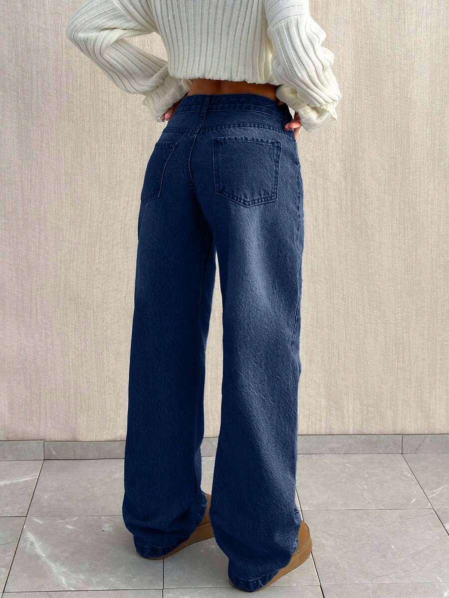 SHEIN SPODNIE JEANS NISKI STAN S06__M