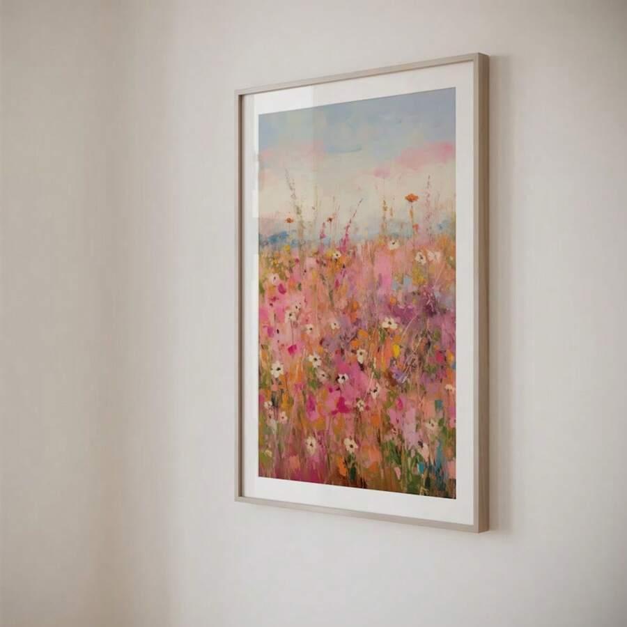 SHEIN OBRAZ NA PŁÓTNIE KWIATY S07__30X40