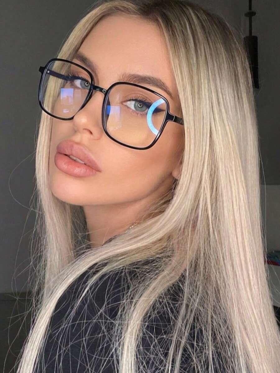 SHEIN CZARNE OKULARY ZERÓWKI S07