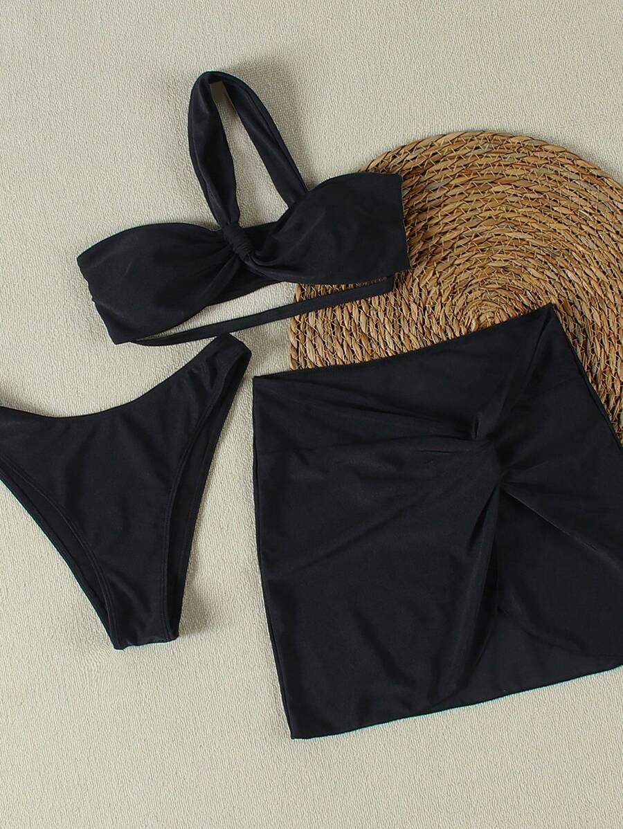 SHEIN 3-CZĘŚCIOWY STRÓJ KĄPIELOWY S09__XS