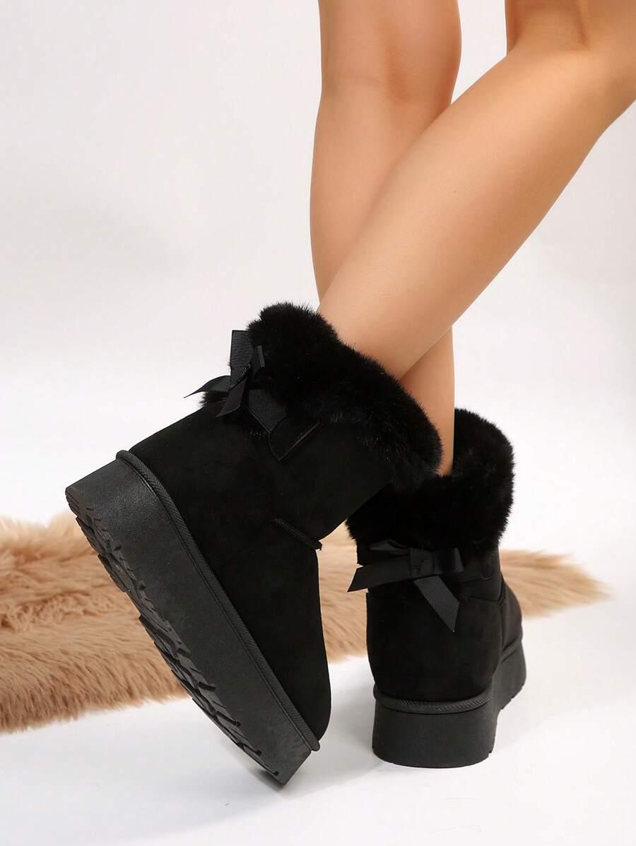 SHEIN CZARNE ŚNIEGOWCE FUTERKO W01__39,5