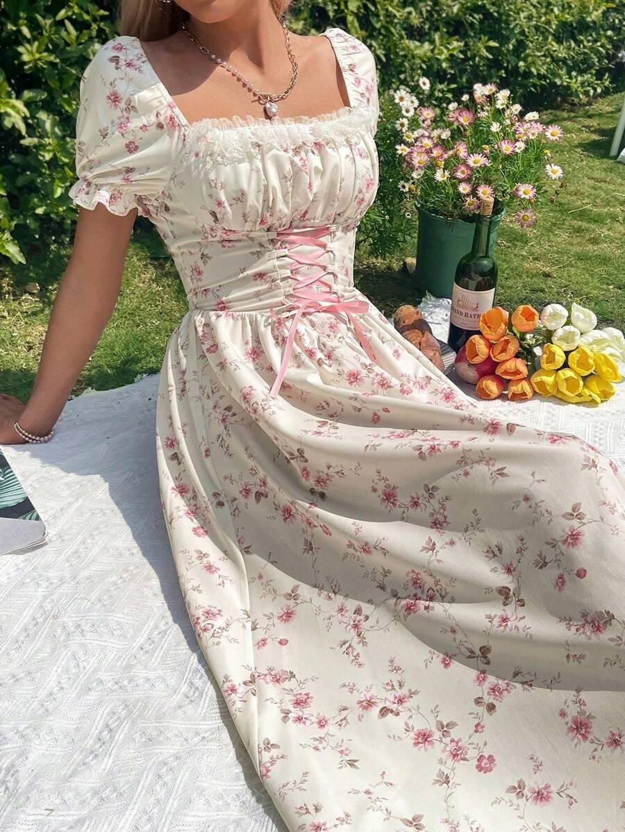 SHEIN SUKIENKA KRÓTKI RĘKAW S09__S