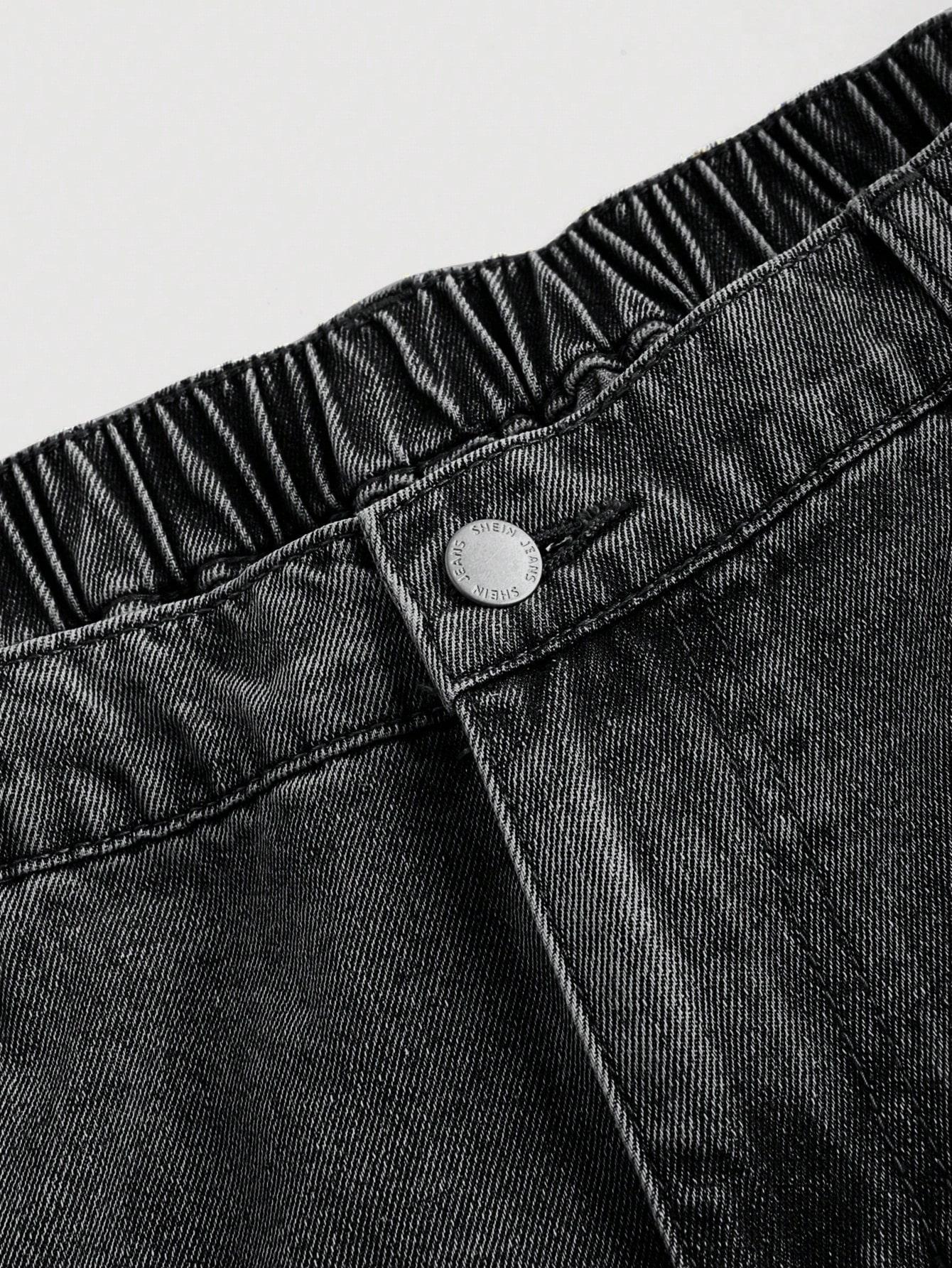 SHEIN CZARNE SPODNIE JEANS S06__50