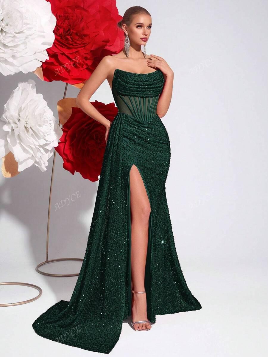 ADYCE ZIELONA MAXI SUKIENKA S06__S