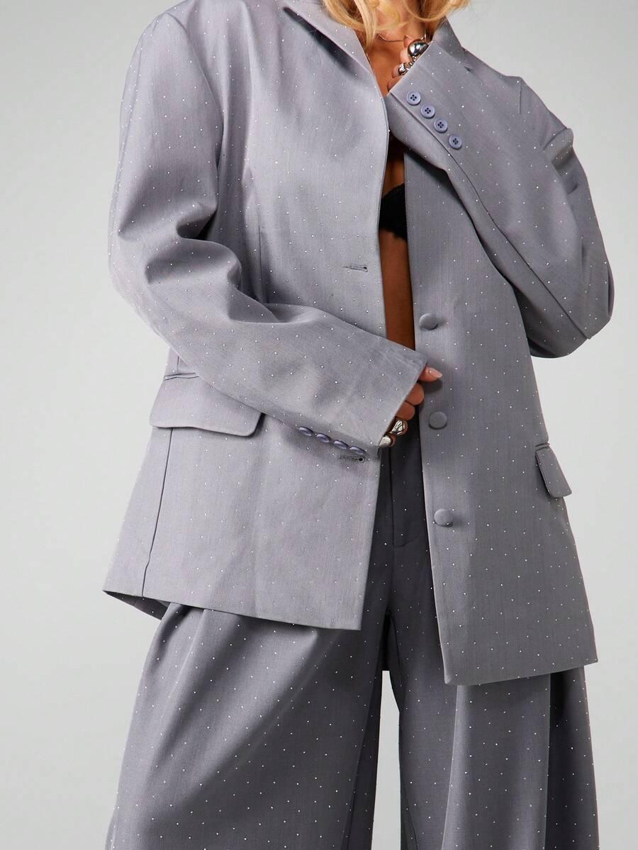MISSGUIDED SZARA MARYNARKA ZDOBIENIE S06__XS