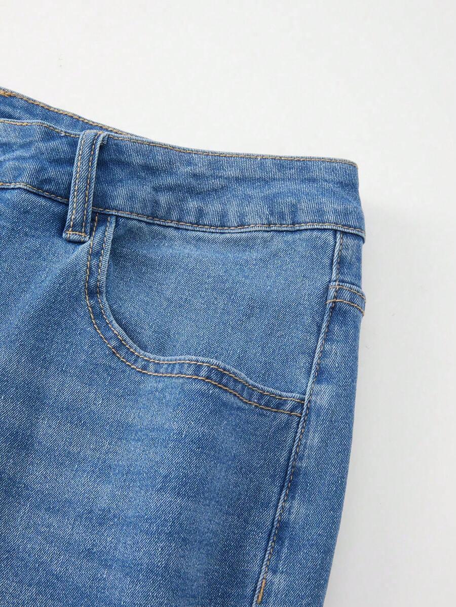 SHEIN SPODNIE JEANS WYSOKI STAN S09__48