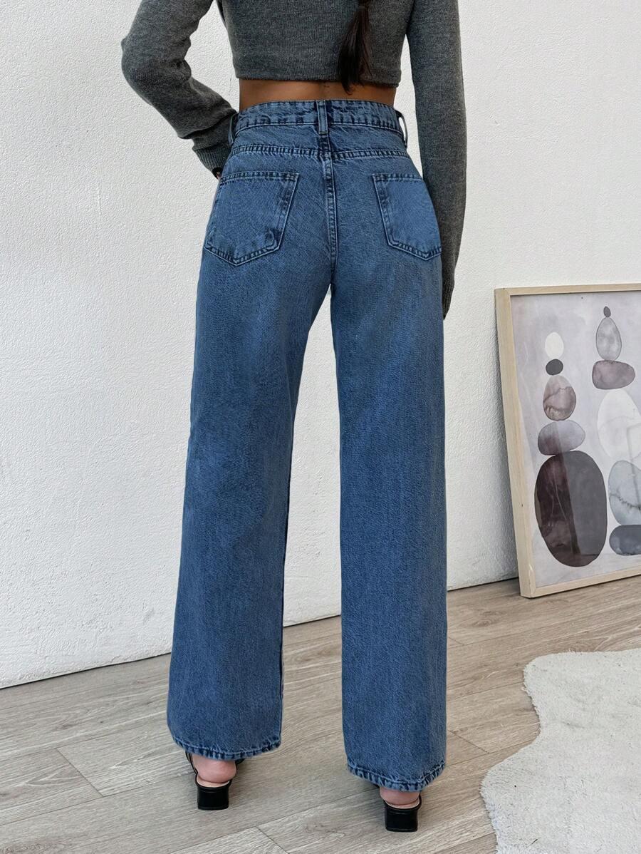 SHEIN NIEBIESKIE SPODNIE JEANS S06__M