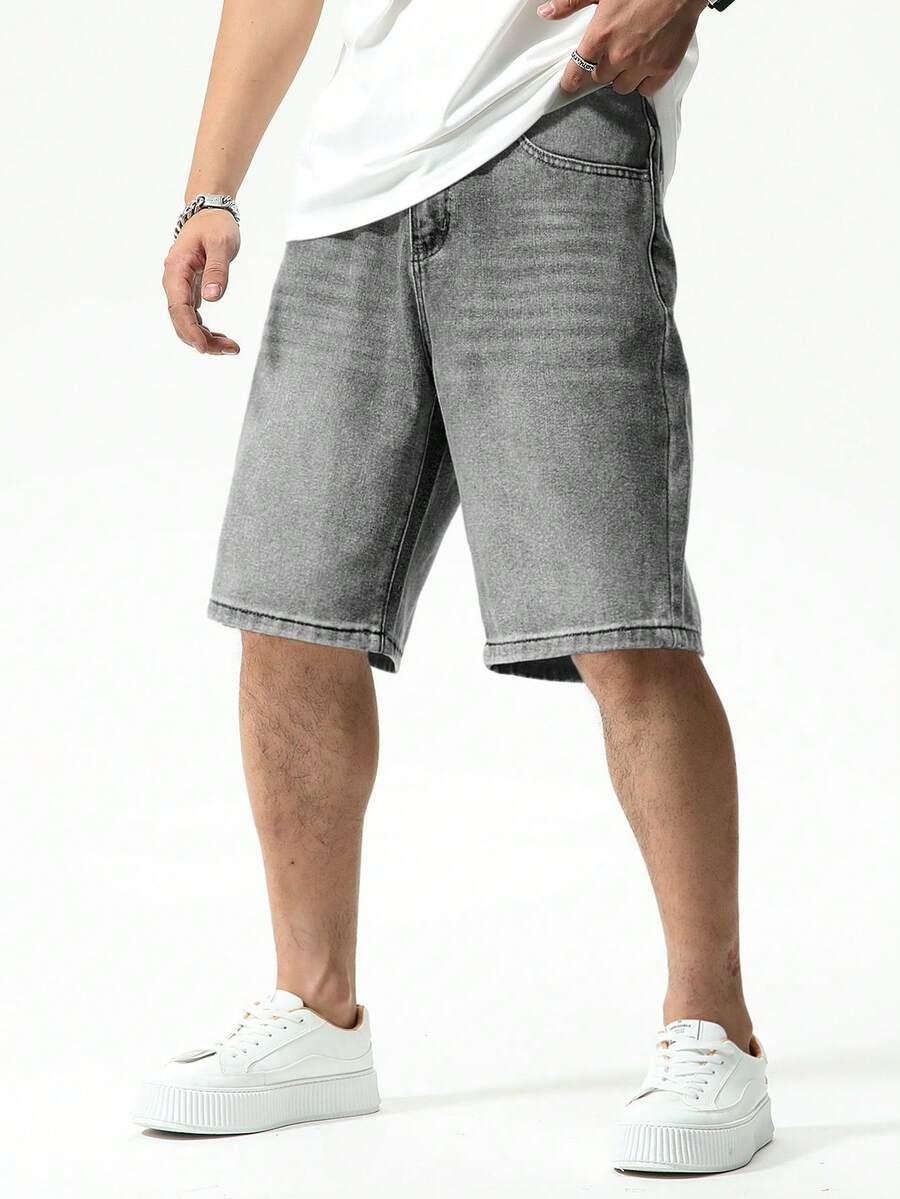 MANFINITY SZARE SPODENKI JEANS S06__XL