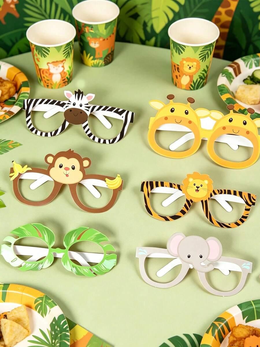 SHEIN OKULARY ZWIERZĘTA 6SZT. S07